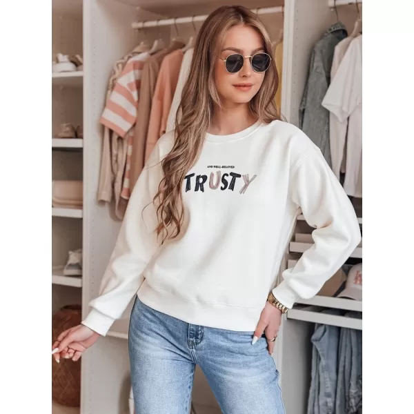  Damen Sweatshirt DSTREET SOFTRUS BY1411 WEIß 