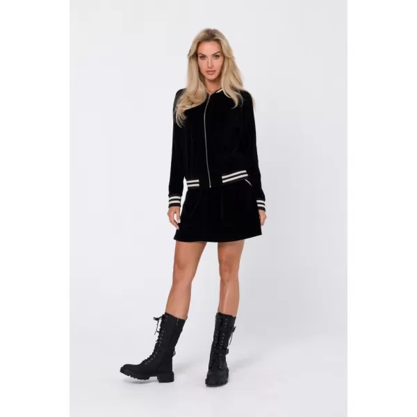  Damen-Sweatshirt MOE M766 SCHWARZ 