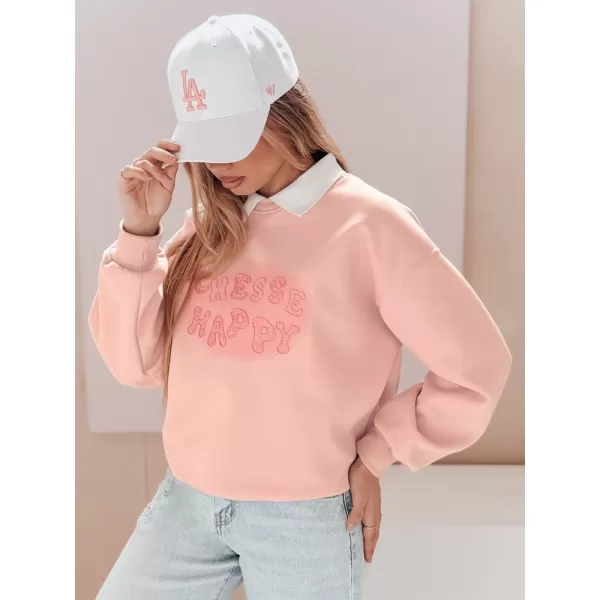  Damen Sweatshirt DSTREET HAPIRES BY1486 ROSA 