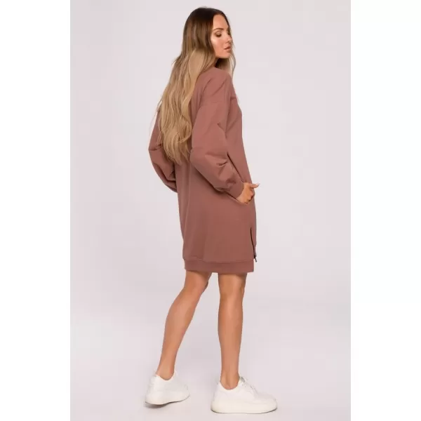  Damen-Sweatshirt MOE M676 SCHOKOLADE 