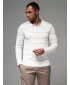 Herren t -Shirt mit einem Kragen OMBRE OM-POLS-0146 WEIß UND BEIGE