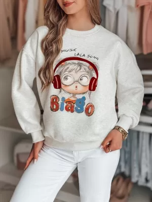 Damen Sweatshirt DSTREET LALA VIBE BY1503 HELLGRAU