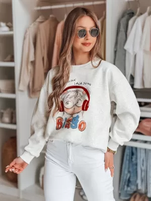 Damen Sweatshirt DSTREET LALA VIBE BY1503 HELLGRAU