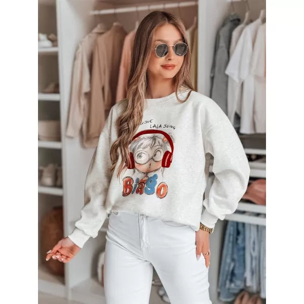  Damen Sweatshirt DSTREET LALA VIBE BY1503 HELLGRAU 