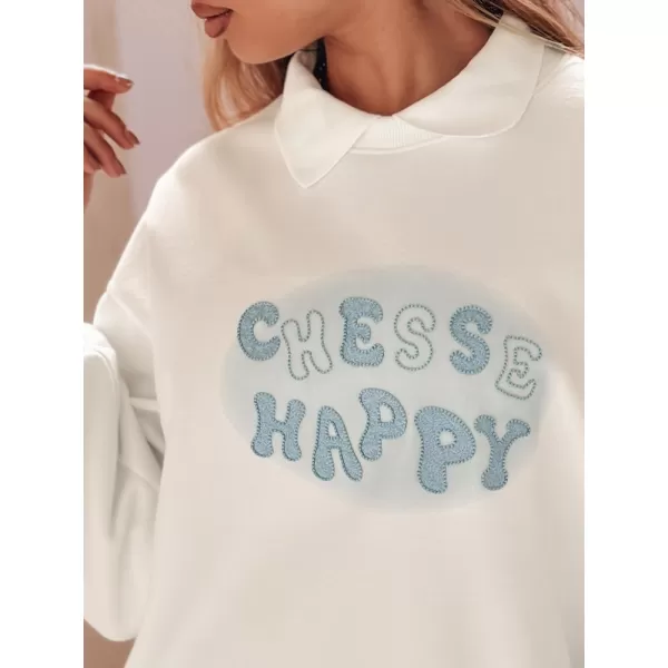  Damen Sweatshirt DSTREET HAPIRES BY1484 WEIß 