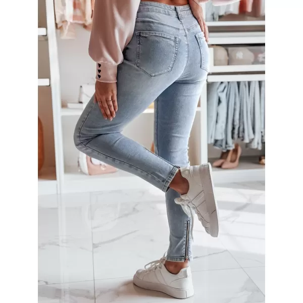  Damenhosen DSTREET ZIPSKINS UY2385 HELLBLAU 