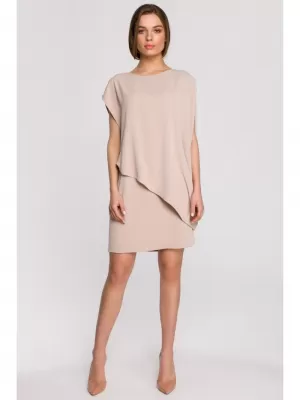 Kleid STYLOVE S262 BEIGE
