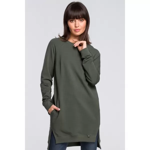  Damen-Sweatshirt BEWEAR B101 MILITÄRGRÜN 