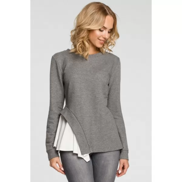  Damenbluse MOE M333 GRAU 