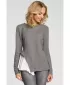 Damenbluse MOE M333 GRAU