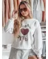 Damen Sweatshirt DSTREET FEELME BY1475 HELLGRAU