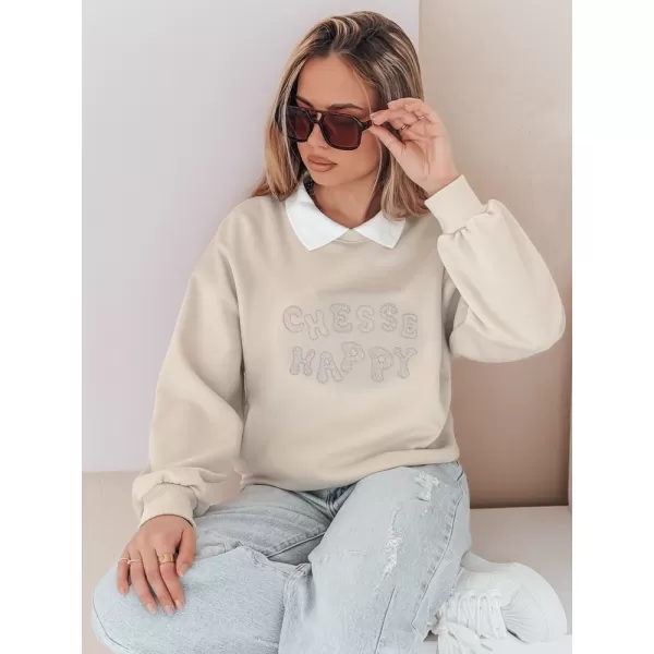  Damen Sweatshirt DSTREET HAPIRES BY1483 BEIGE 