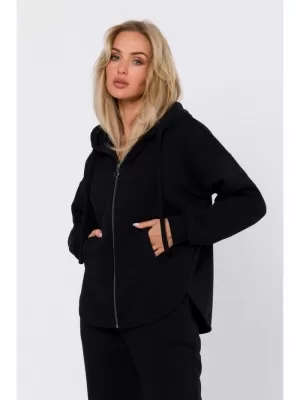 Damen-Sweatshirt MOE M761 SCHWARZ