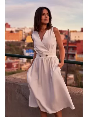 Kleid STYLOVE S224 NATURFARBEN