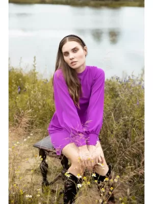 Kleid MAKOVER K078 LAVENDEL
