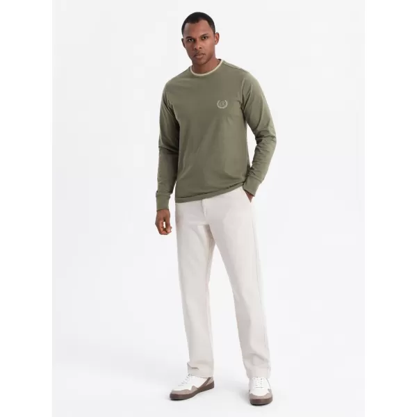  Hemd OMBRE OM-LSCL-0128 OLIVE 