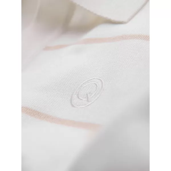  Herren t -Shirt mit einem Kragen OMBRE OM-POSS-0145 WEIß UND BEIGE 