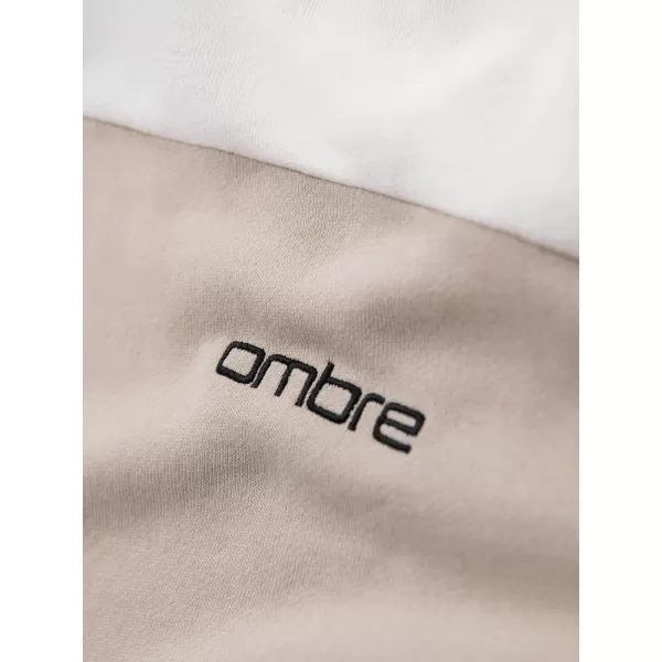  Herren Sweatshirt OMBRE OM-SSNZ-0225 WEIß 