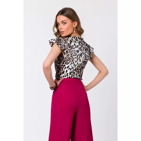  Damenbluse STYLOVE S344 WEIßES MUSTER 