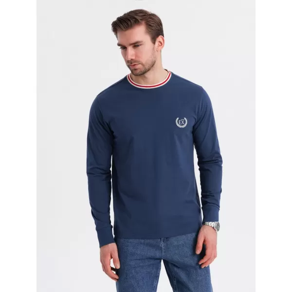  Hemd OMBRE OM-LSCL-0128 DUNKELBLAU 