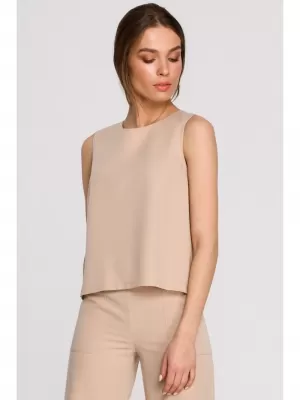 Damenbluse STYLOVE S257 BEIGE