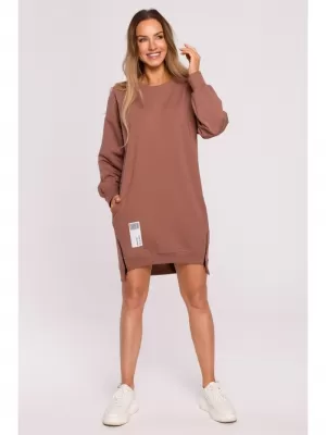 Damen-Sweatshirt MOE M676 SCHOKOLADE