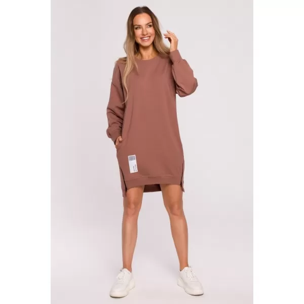  Damen-Sweatshirt MOE M676 SCHOKOLADE 