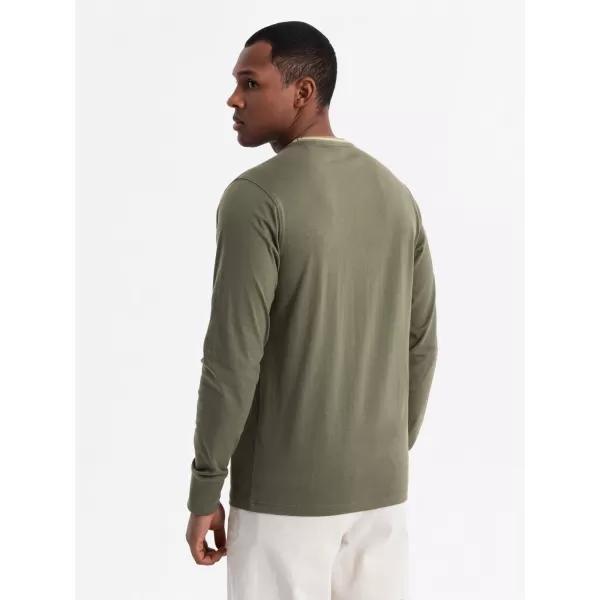  Hemd OMBRE OM-LSCL-0128 OLIVE 
