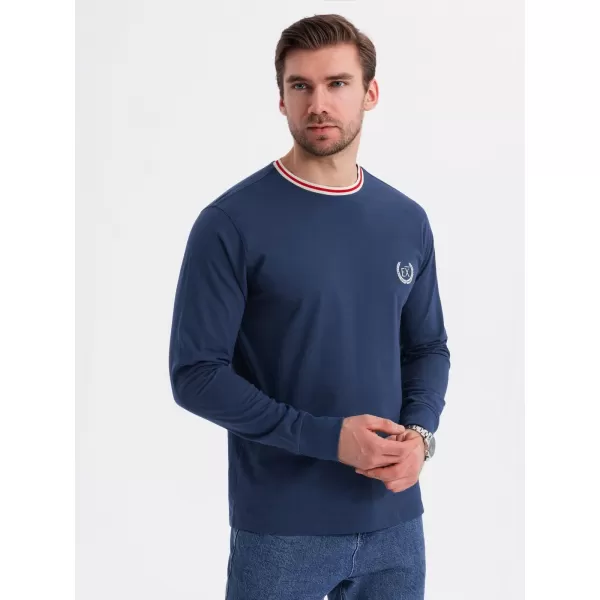  Hemd OMBRE OM-LSCL-0128 DUNKELBLAU 