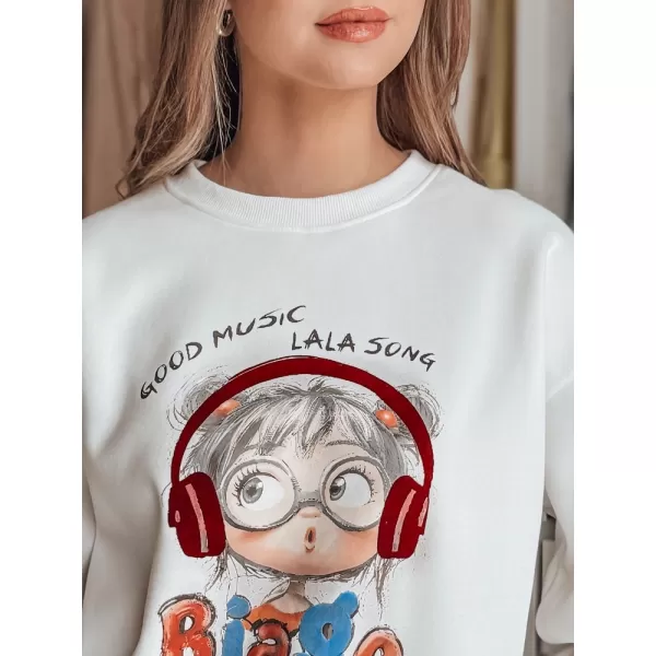  Damen Sweatshirt DSTREET LALA VIBE BY1504 WEIß 