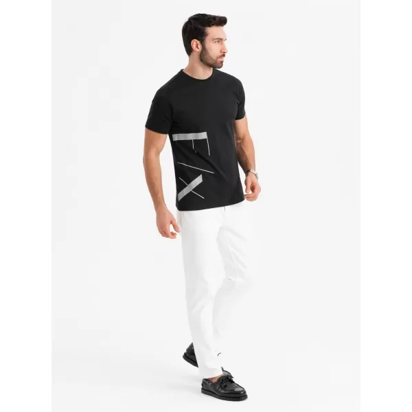  Hemd OMBRE OM-TSPT-0213 SCHWARZ 
