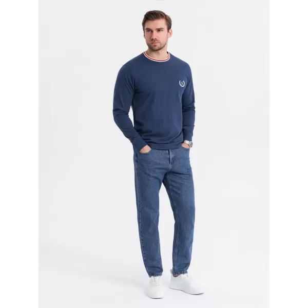  Hemd OMBRE OM-LSCL-0128 DUNKELBLAU 