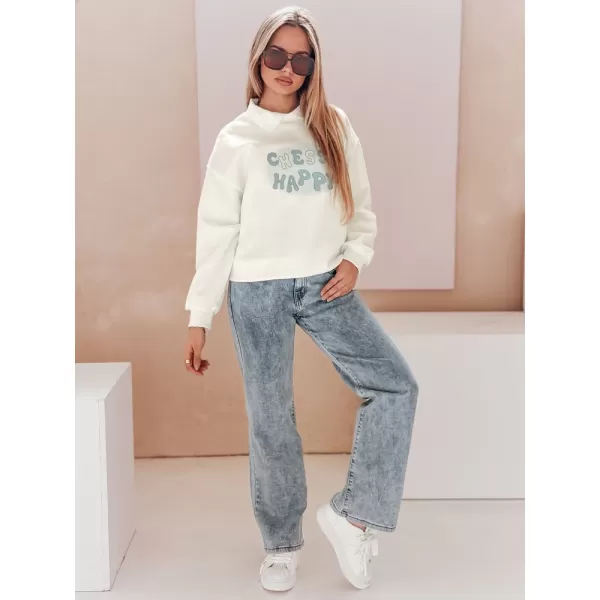  Damen Sweatshirt DSTREET HAPIRES BY1484 WEIß 