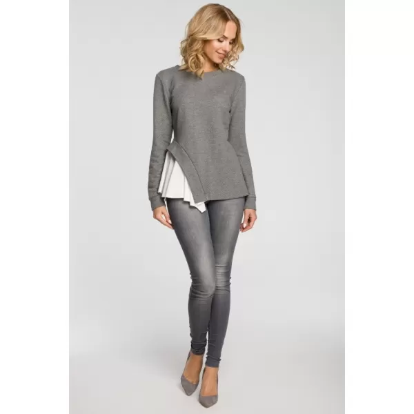  Damenbluse MOE M333 GRAU 