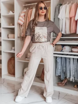 Damenhosen DSTREET DRESSANIK UY2702 BEIGE