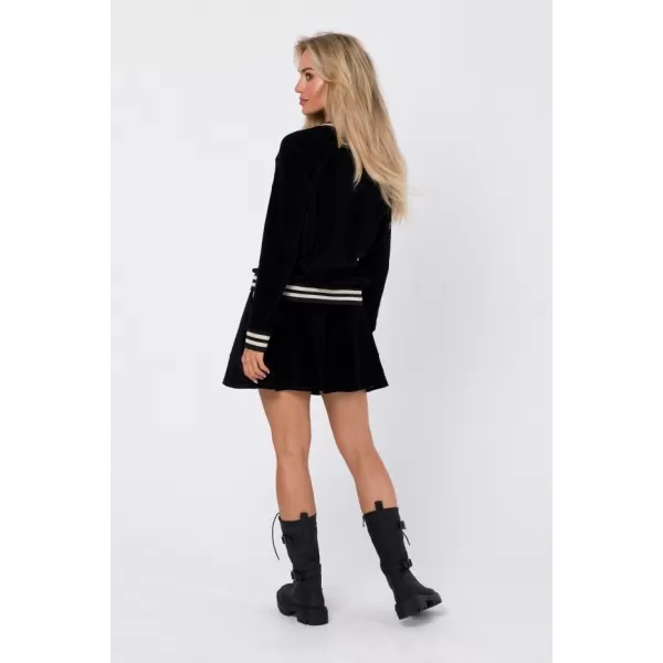  Damen-Sweatshirt MOE M766 SCHWARZ 