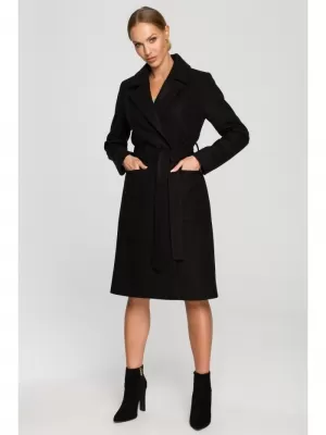 Damenmantel MOE M708 SCHWARZ
