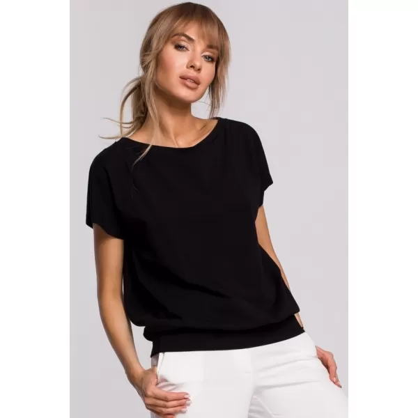  Damen-T-Shirt MOE M498 SCHWARZ 