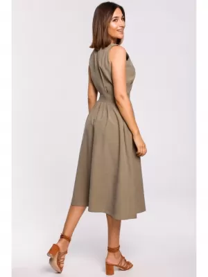 Kleid STYLOVE S224 KHAKI