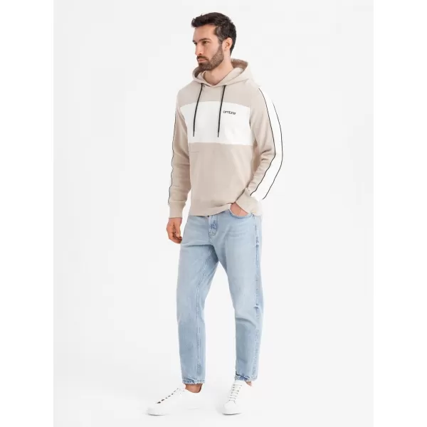  Herren -Sweatshirt OMBRE OM-SSNZ-0225 BEIGE 