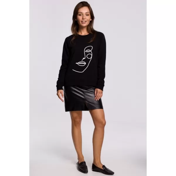  Damen-Sweatshirt BEWEAR B167 SCHWARZ 