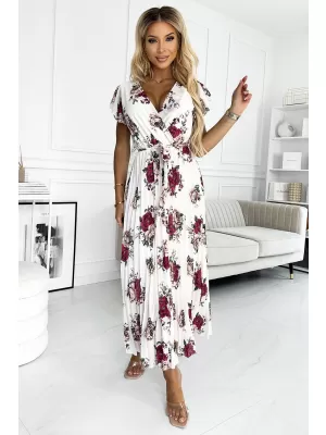 Kleid NUMOCO LISA 434-8 DUNKELROTE ROSE