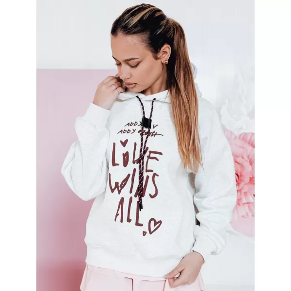 Damen Sweatshirt DSTREET LOVEWILL BY1468 HELLGRAU 