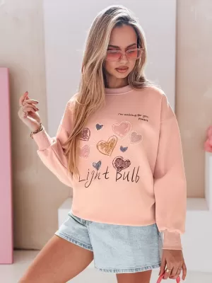 Damen Sweatshirt DSTREET PINKNOTE BY1500 ROSA