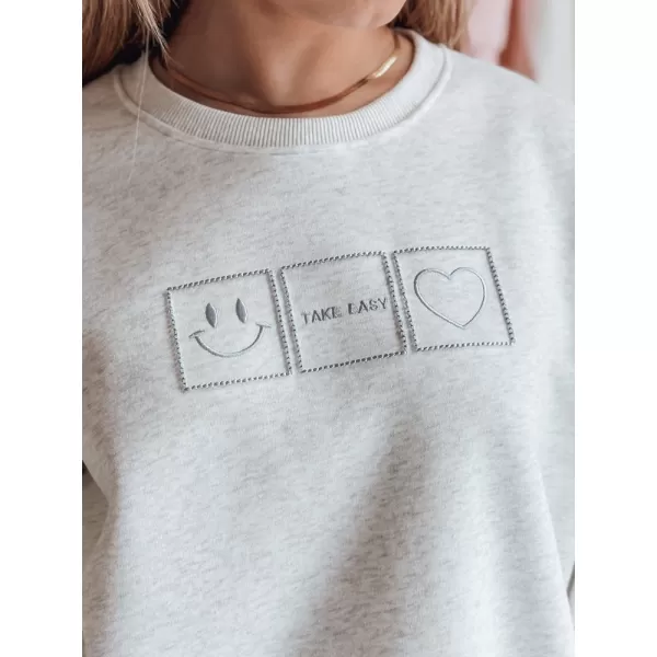  Damen Sweatshirt DSTREET EASYJOY BY1517 DUNKELGRAU 