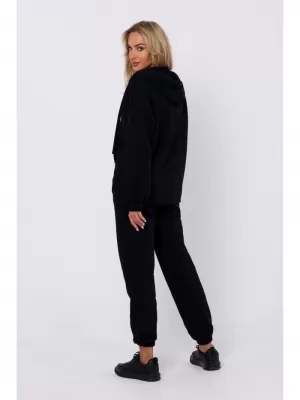 Damen-Sweatshirt MOE M761 SCHWARZ