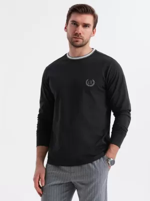 Hemd OMBRE OM-LSCL-0128 SCHWARZ