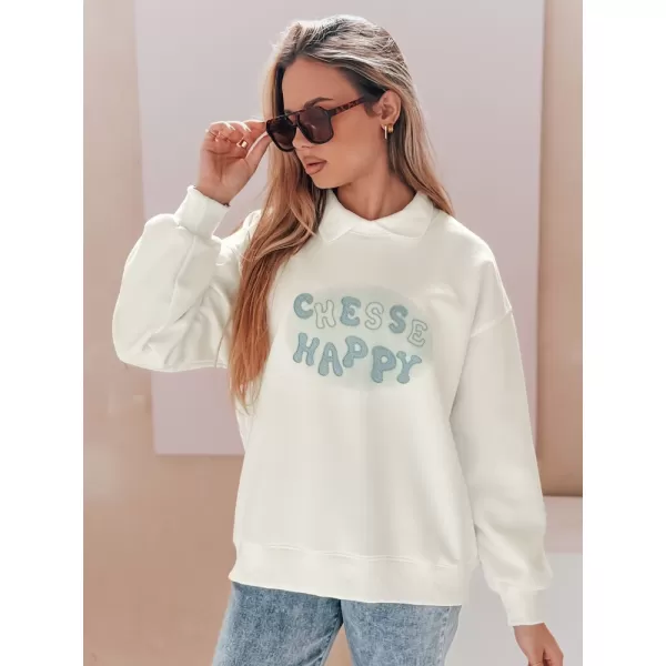  Damen Sweatshirt DSTREET HAPIRES BY1484 WEIß 
