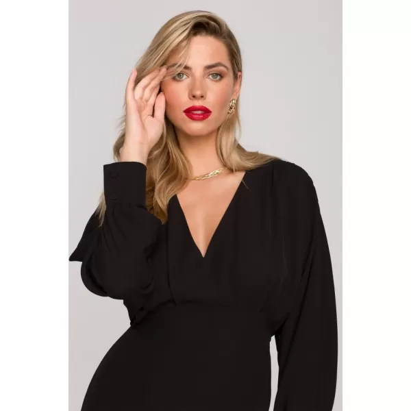  Kleid MAKOVER K143 SCHWARZ 