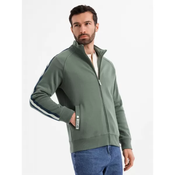  Herren -Sweatshirt OMBRE OM-SSZP-0219 OLIVE 